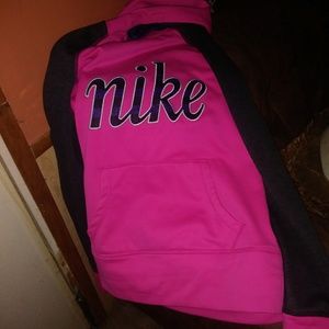 Pink and purple nike hoodie